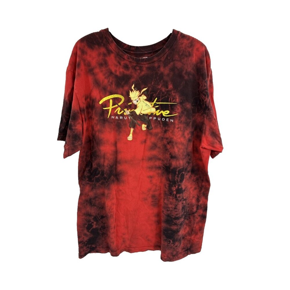 Primitive Mens Naruto Shippuden Tie Dye Graphic T Shirt Anime Streetwear L